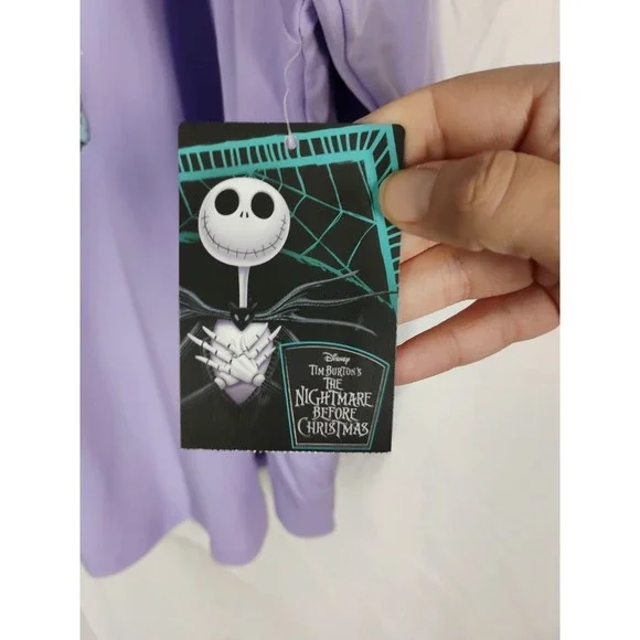 NWT Disney XL Nightmare Before Christmas Night Shirt Pockets Jack Skellington - Picture 3 of 6